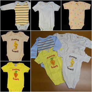 12-18 Months Lot Of 5 EcoBaby Organics Cotton 1-Piece Onesie